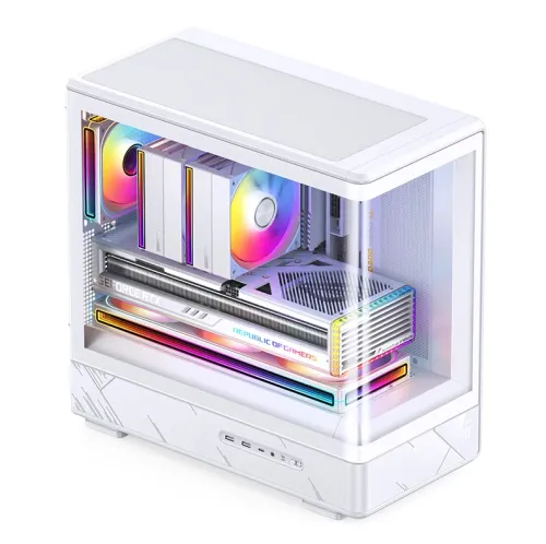 Case JONSBO M-ATX D200 White – GPU 410mm| AIO 240mm| M-ATX